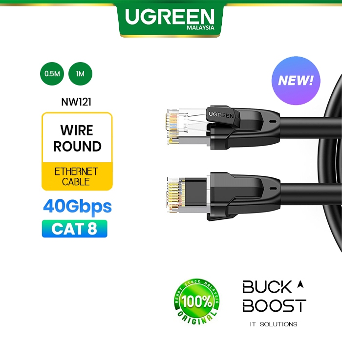 Ugreen Nw Cat S Ftp Ethernet Rj Lan Cable Black With Modular