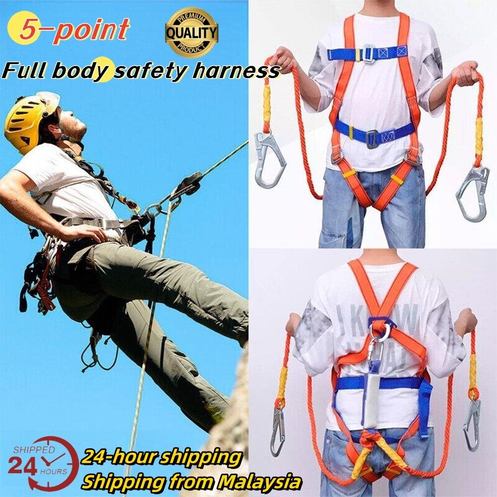 Safety Belt Full Body Harness Fall Protection Absorber Parachute Type