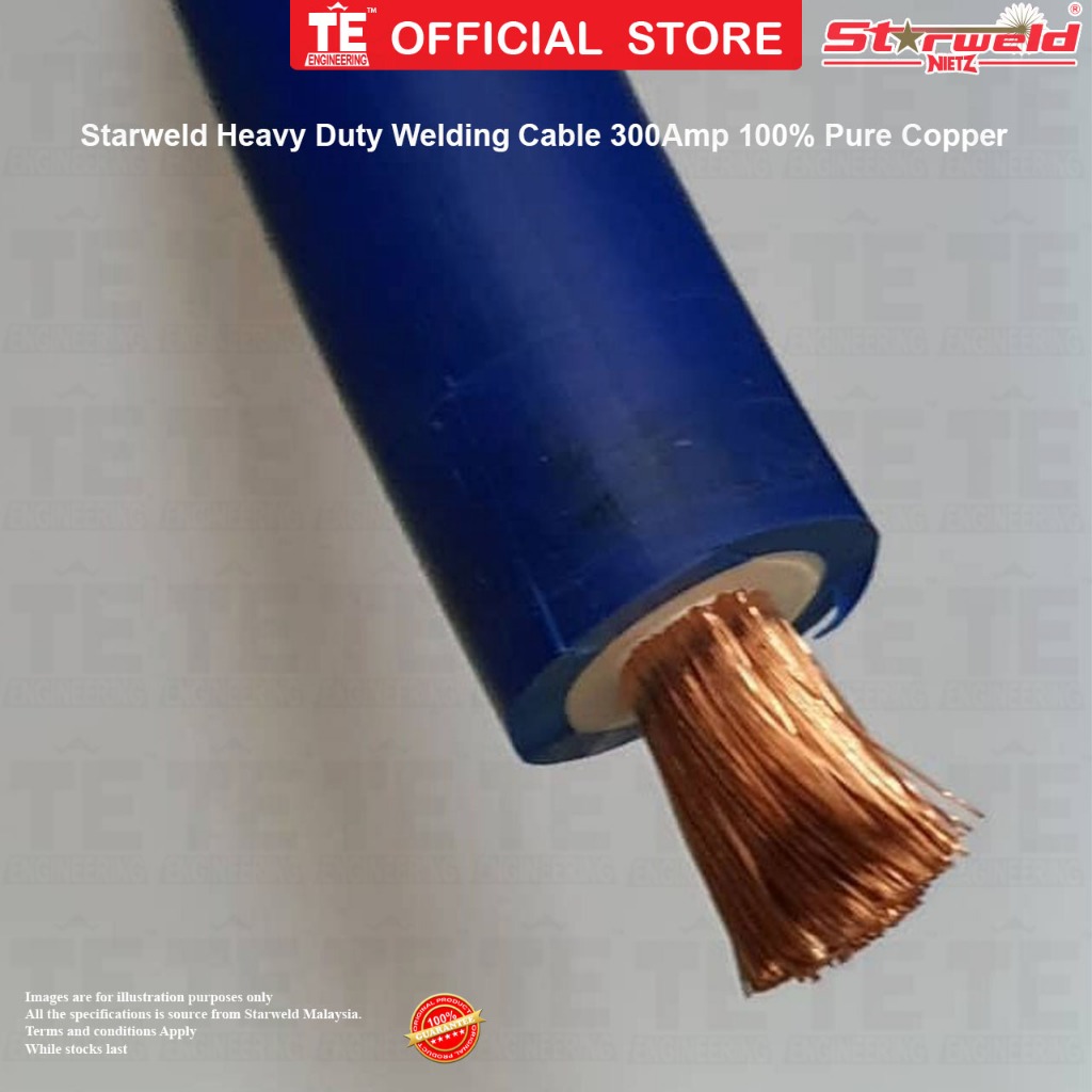 Starweld Heavy Duty Welding Cable Pure Copper Per Meter