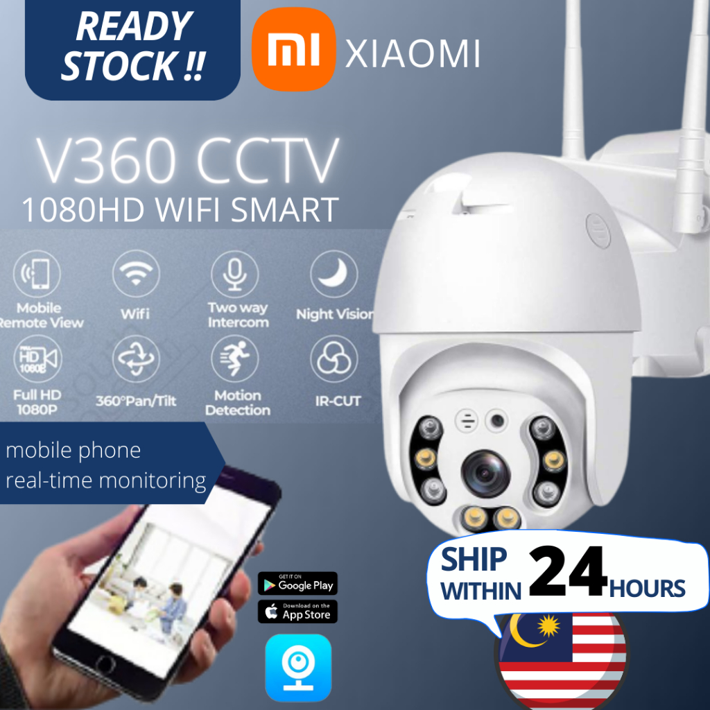 Ready Stock Xiaomi Cctv V Pro Degree P Fhd Wifi Camera Cctv