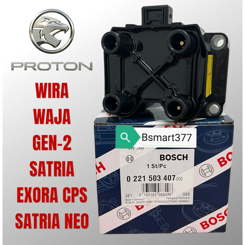 READY STOK Bosch Ignition Plug Coil Wira Arena Satria Vdo Waja Campro