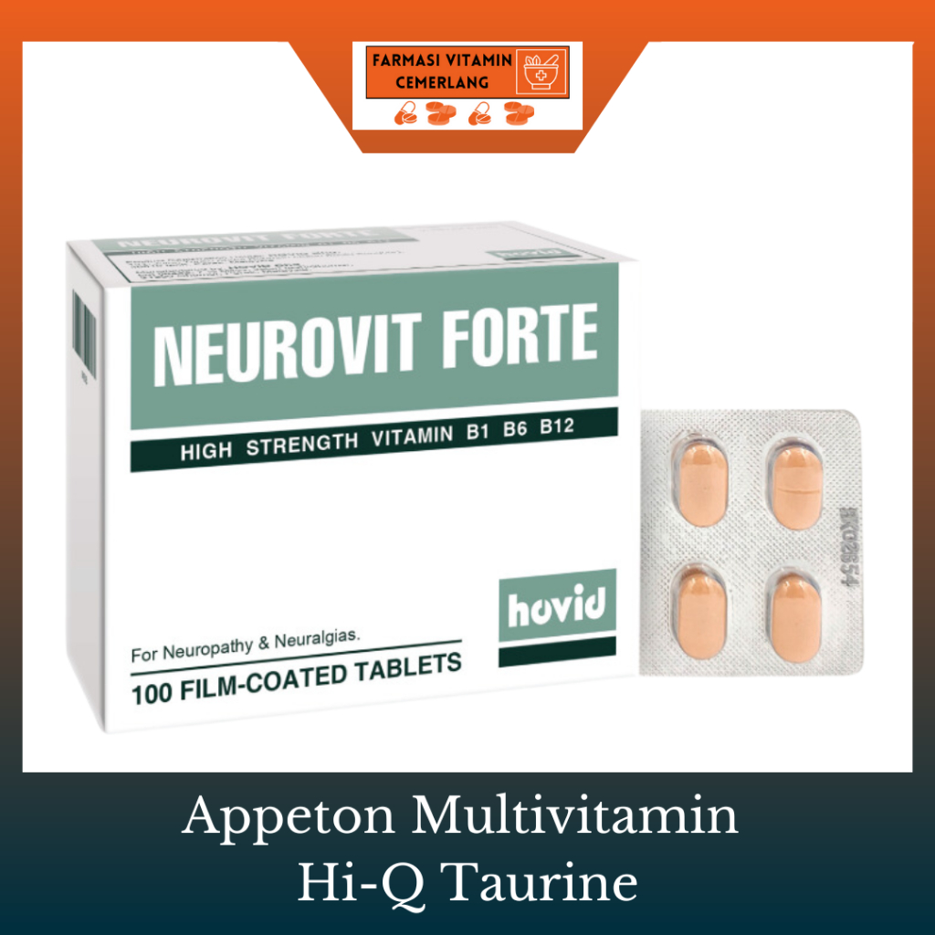 Neurovit Forte High Strength Vitamin B1 B6 B12 1 Strip 1 Box