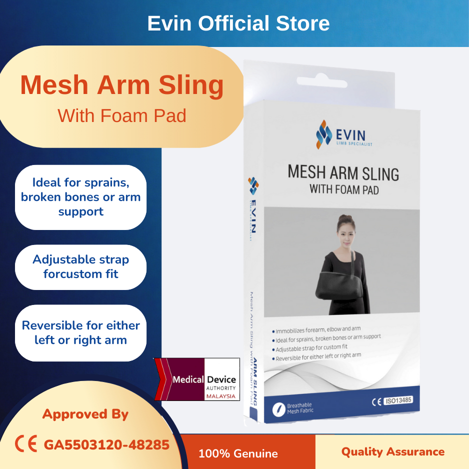 Evin Mesh Arm Sling With Foam Pad Shopee Malaysia