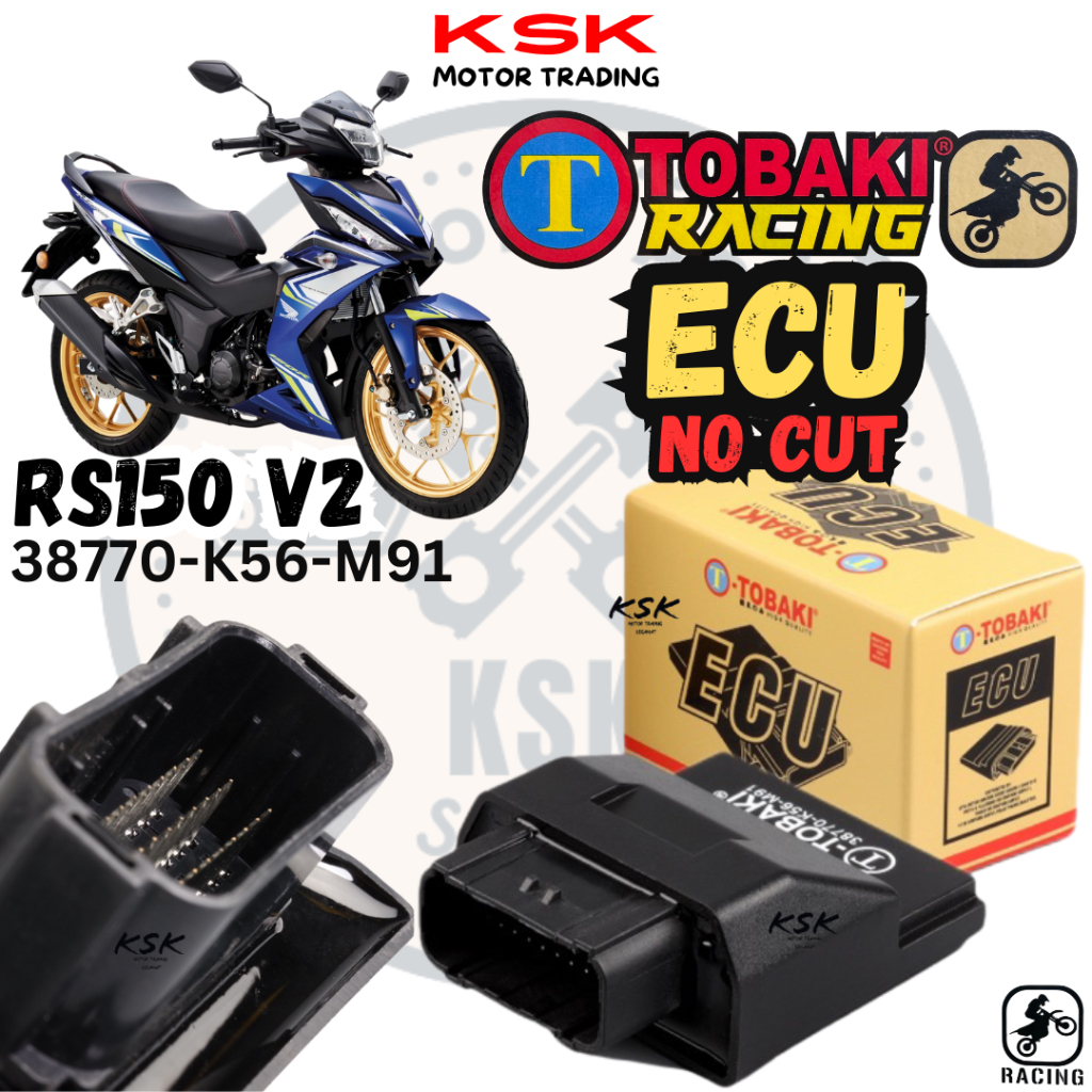 Tobaki Racing Ecu No Cut Honda Rs V K M Shopee Malaysia