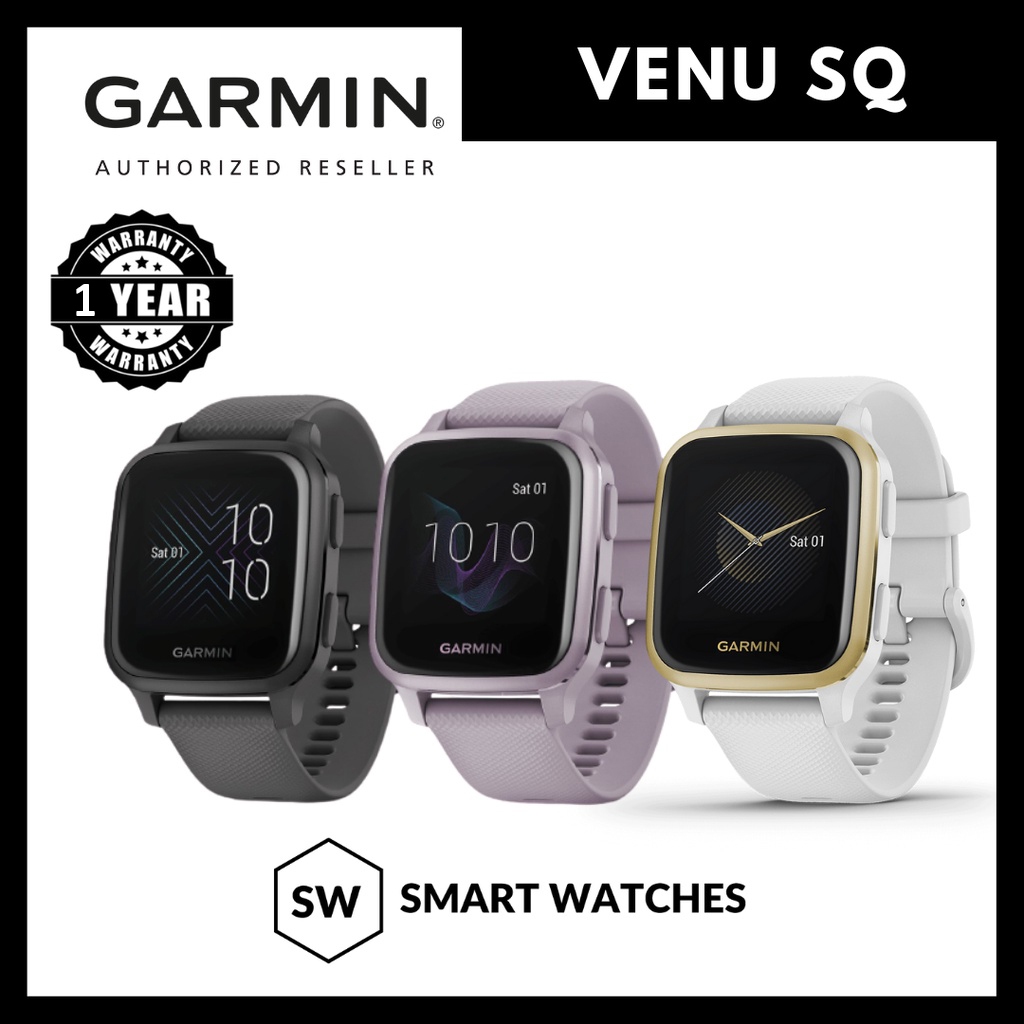 Clearance Garmin Venu Sq Non Music Gps Smartwatch Health Monitoring