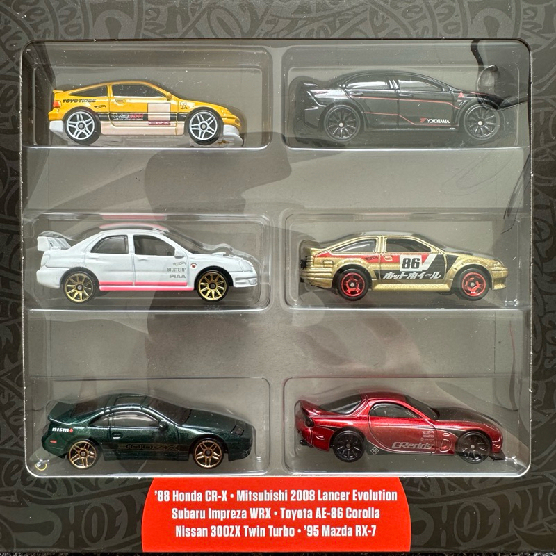 Hot Wheels Japanese Car Culture Themed Multipack Honda Cr X Subaru