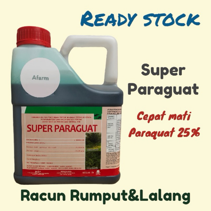 4L Racun Sentuh 25 Racun Rumput Rumpai Lalang Kerbau Super Fast