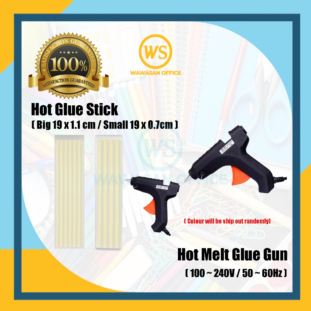 Hot Glue Gun Hot Melt Glue Gun 20W 100W Hot Glue Stick Hot Melt
