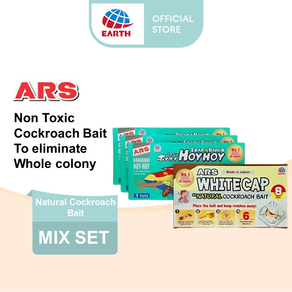 Ars Roach Repel Kill Colony Set X Hoy Hoy Cockroach Trap X White