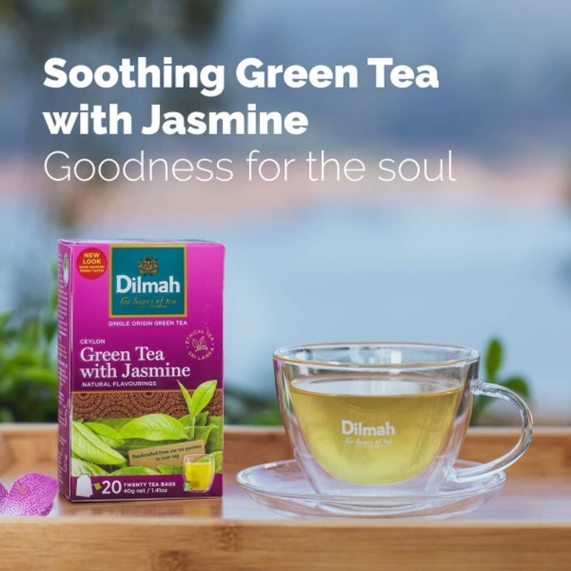 Dilmah Green Tea Natural Tea Teh Sedap Jasmine Pure Green Tea