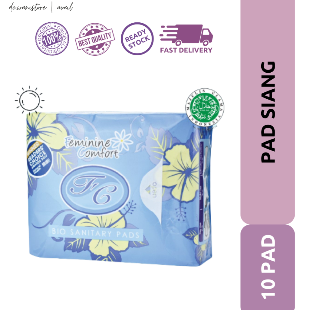 Avail Feminine Comfort Bio Sanitary Pads Day Use 10 Packs Tuala Wanita