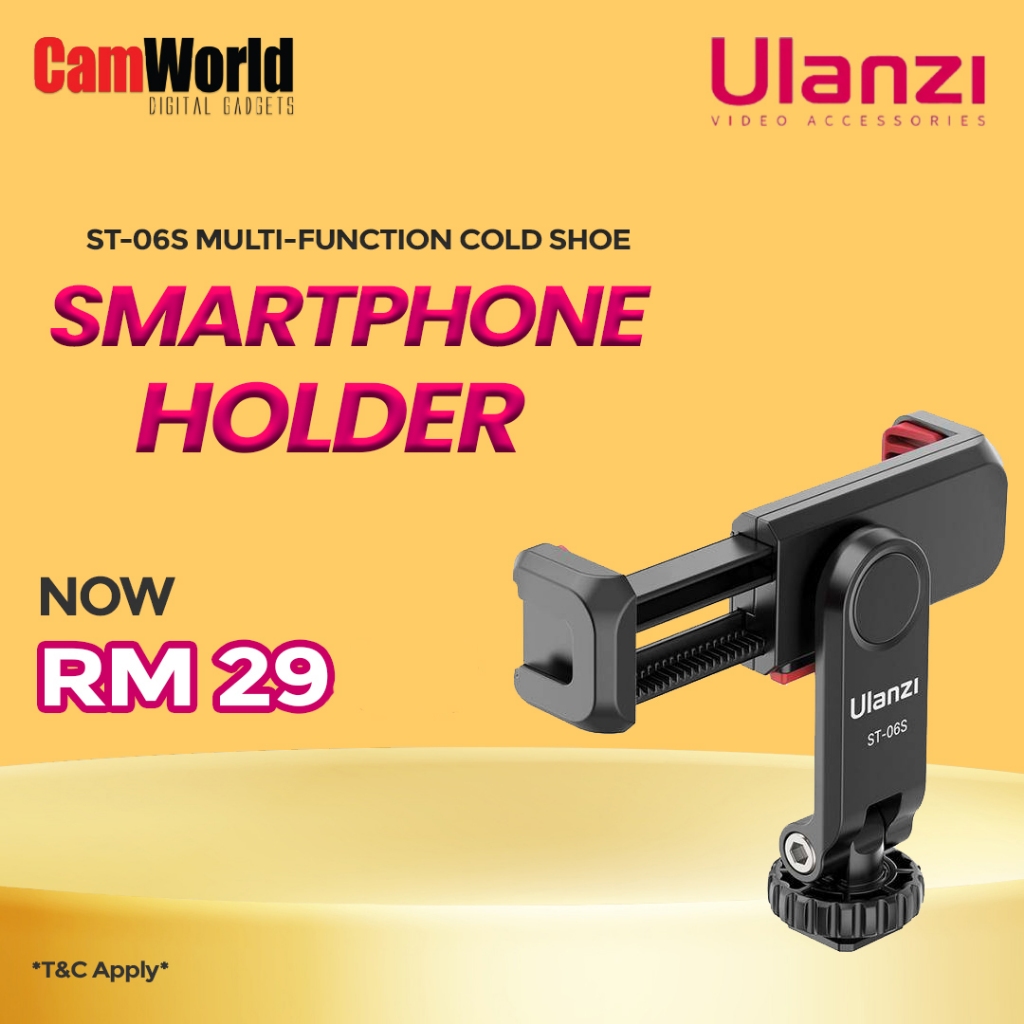 Ulanzi St S Multi Function Cold Shoe Smartphone Holder Shopee Malaysia