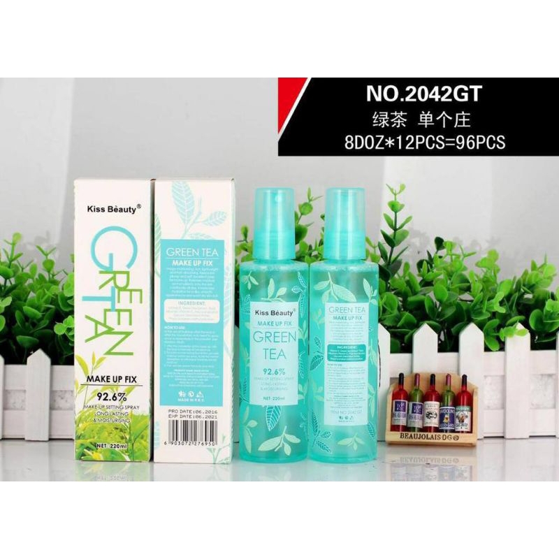 KISS BEAUTY GREEN TEA MAKE UP FIXING SPRAY 220ML Shopee Malaysia