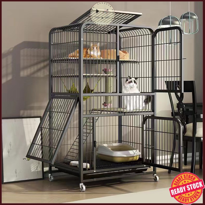 Sangkar Kucing Besar 2 3 Tingkat 4 Level Cat Cage Large Cat House