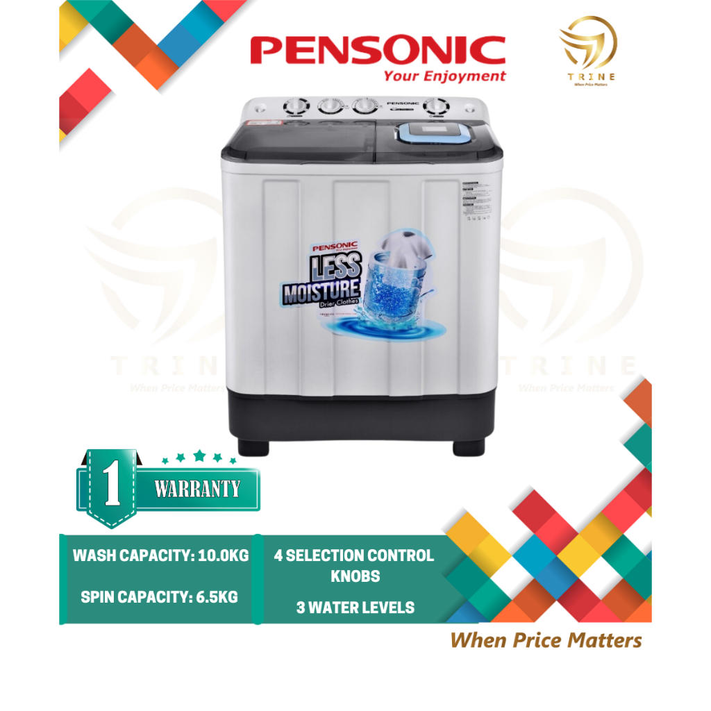 PENSONIC SEMI AUTO WASHING MACHINE 10KG PWS 1006 Shopee Malaysia