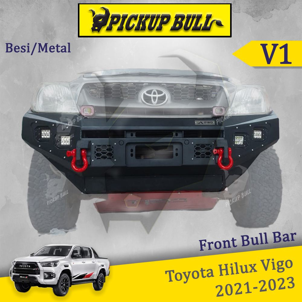 Toyota Hilux Vigo Front Bull Bar Metal Front Bumper V Vigo