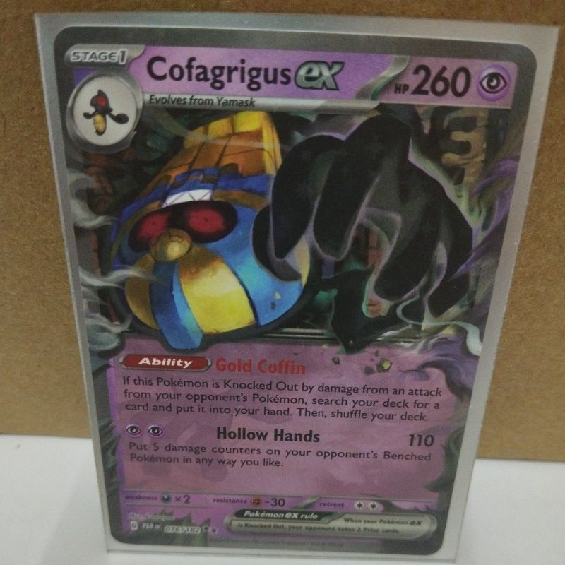 Original Pokémon TCG Cofagrigus ex 076 182 Ultra Rare Paradox