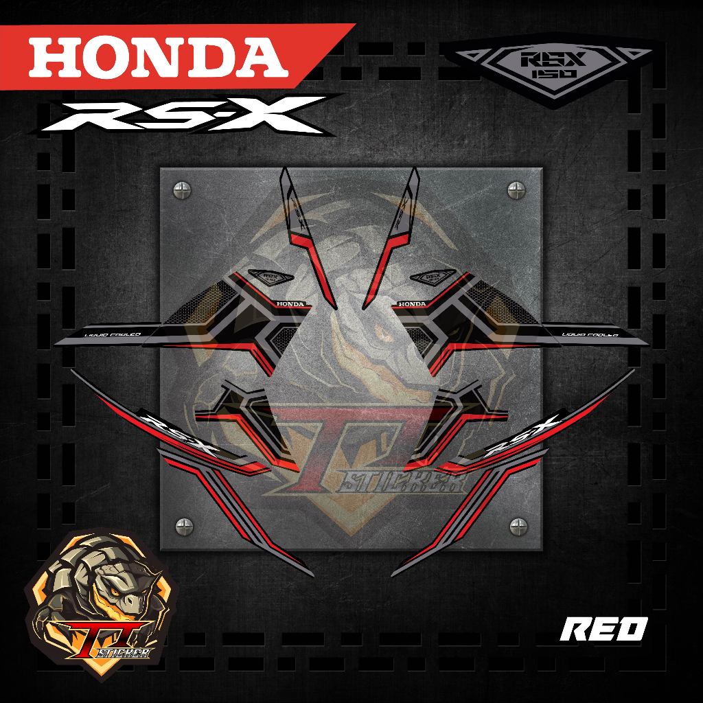 STICKER STRIPE MOTOR HONDA RSX 150 WINNER X 150 LINE VIETNAM DESIGN