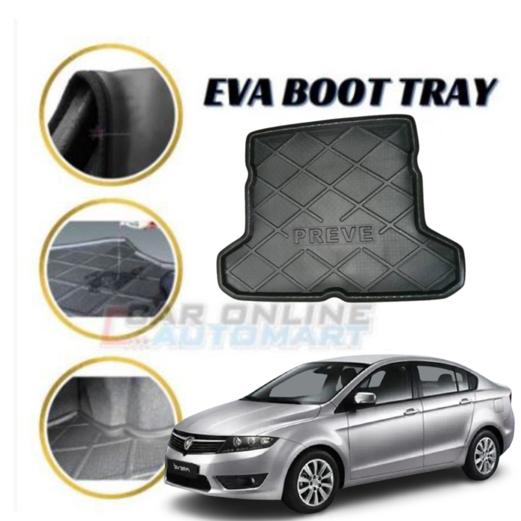 For PROTON PREVE EVA Copolymer Car Boot Tray Trunk Tray Luggage Cargo