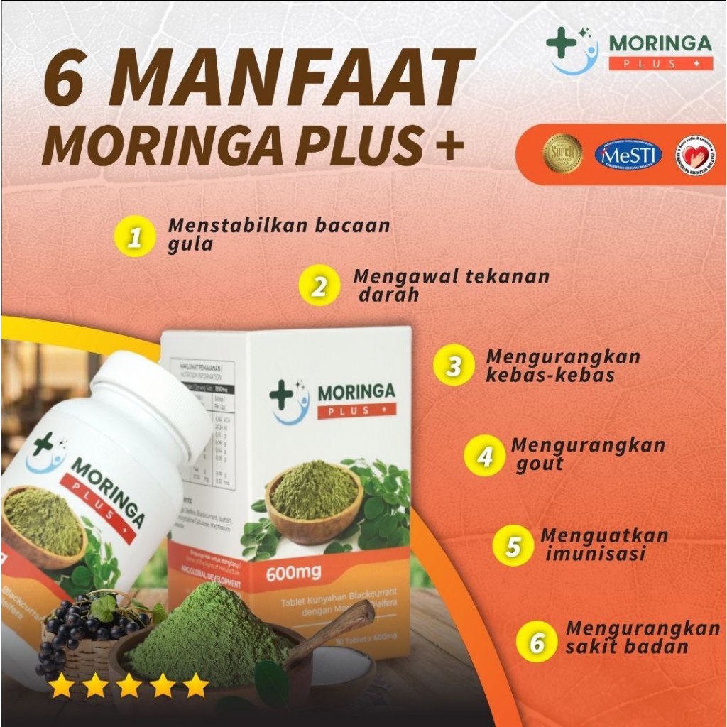 Moringa Plus Capsule Original Hq Ready Stock Free Gift Penawar