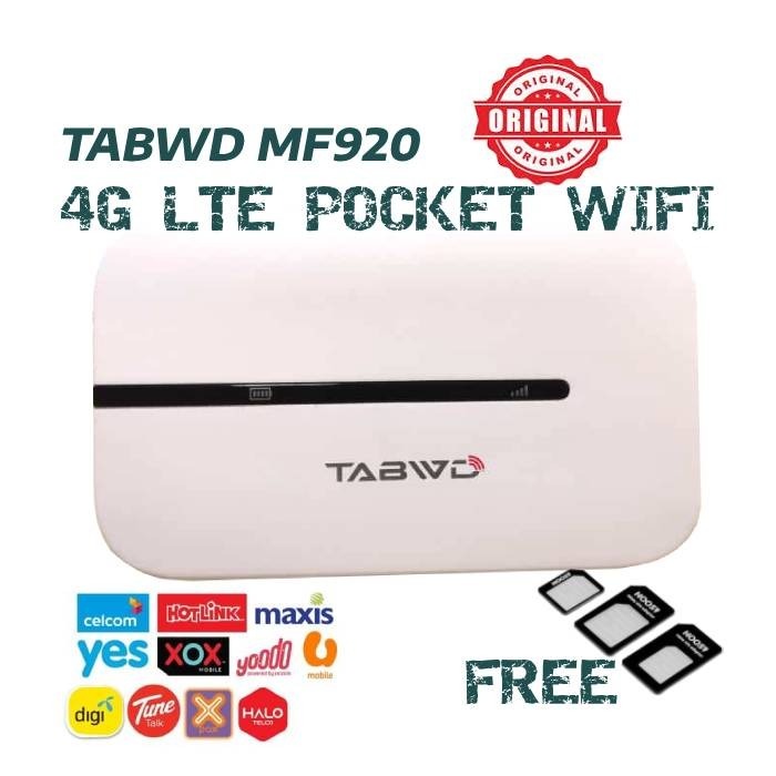 Pocket WiFi TABWD MF920 4G Router MiFi Router Modem 4G Pocket WiFi