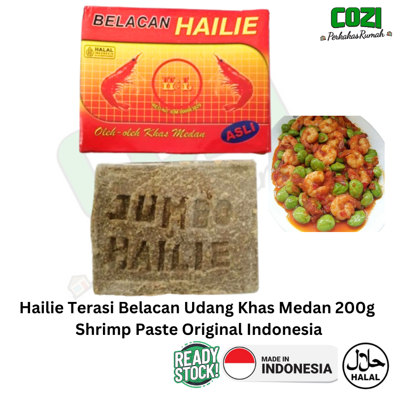 Hailie Terasi Belacan Udang Khas Medan G Shrimp Paste Original