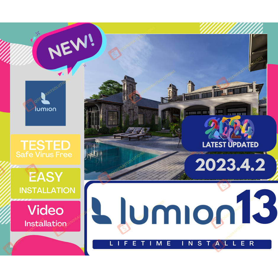 Lumion 2023 13 𝟐𝟎𝟐𝟒 𝐔𝐩𝐝𝐚𝐭𝐞𝐬 Pro Instructions Provided 100 Work