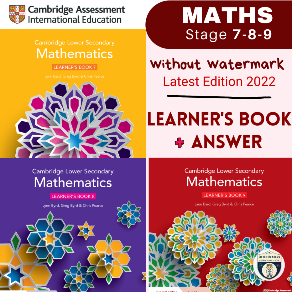 Hardcopy Latest Cambridge Lower Secondary Mathematics Learners