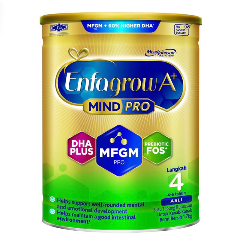 Enfagrow A Mindpro Step4 Original Vanilla 1 65kg Exp 6 24 Shopee