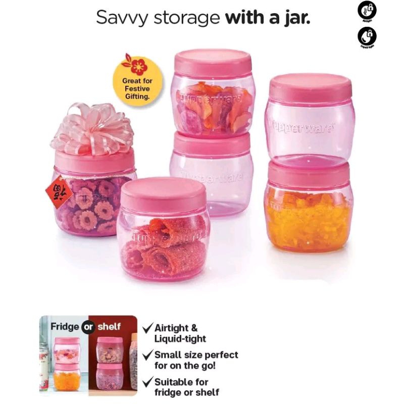 Tupperware Pcs Universal Jar Ml Shopee Malaysia