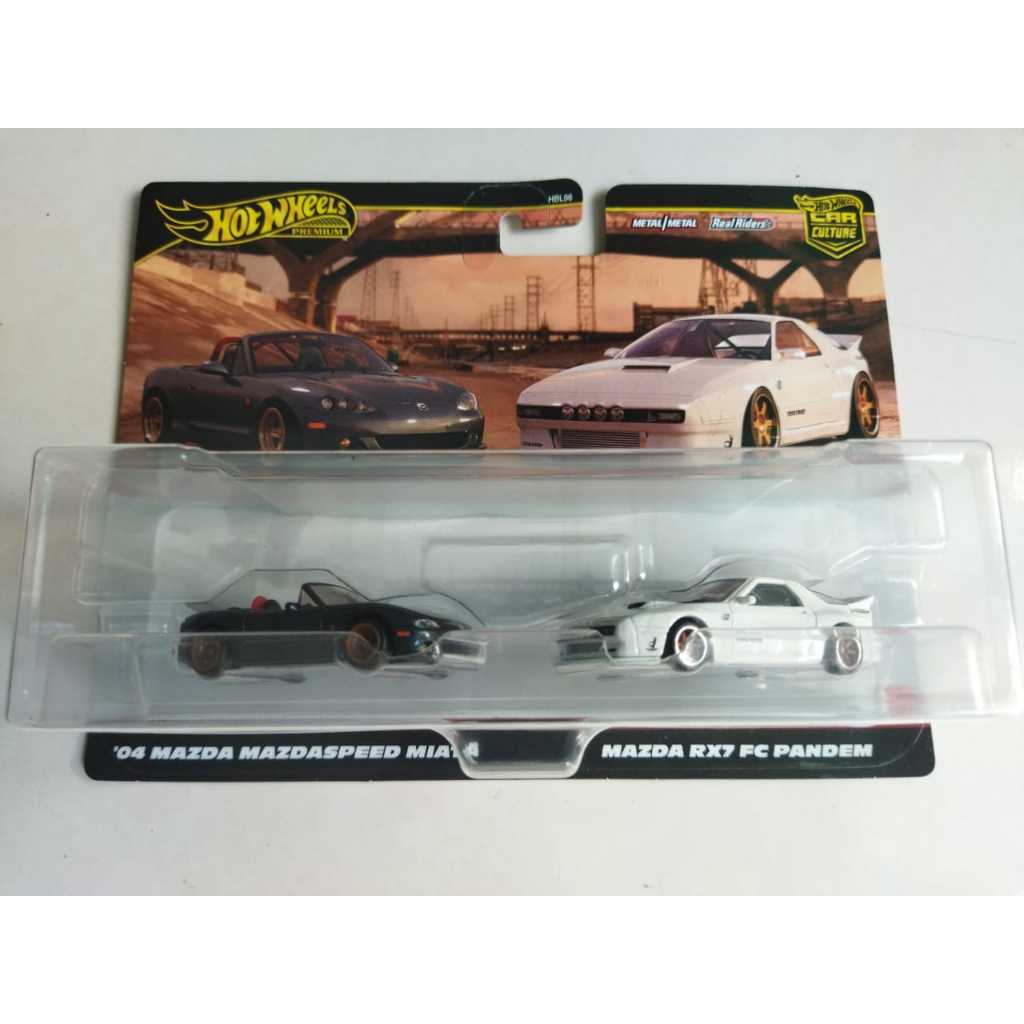 Hot Wheels Premium Twinpack Ford Siera Ford Escort Mazda Miata Rx Fc