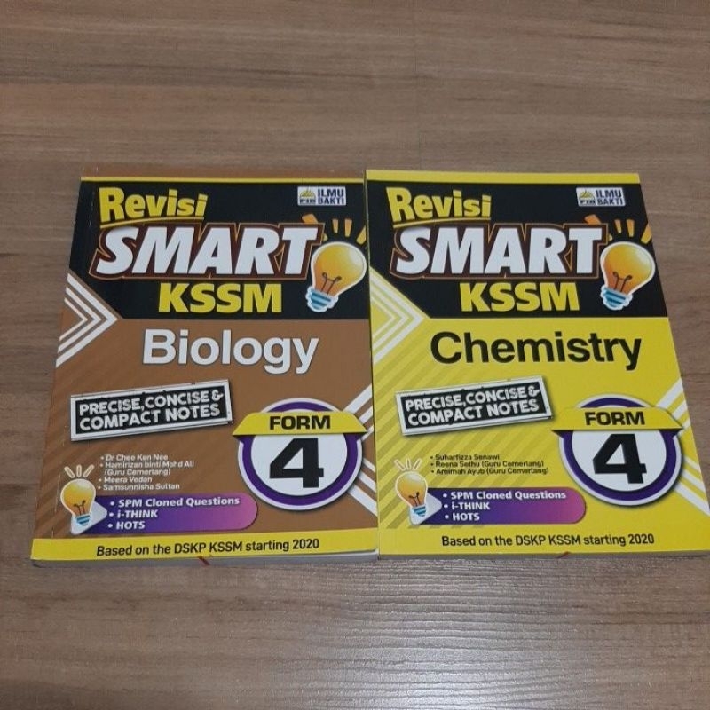 Ilmu Bakti Revisi Smart Kssm Chemistry Biology Form Shopee Malaysia