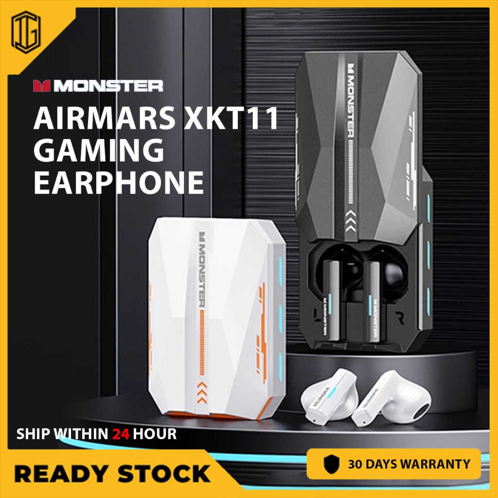 MONSTER AIRMARS XKT11 Truly Wireless Bluetooth 5 3 Headphones Game Low