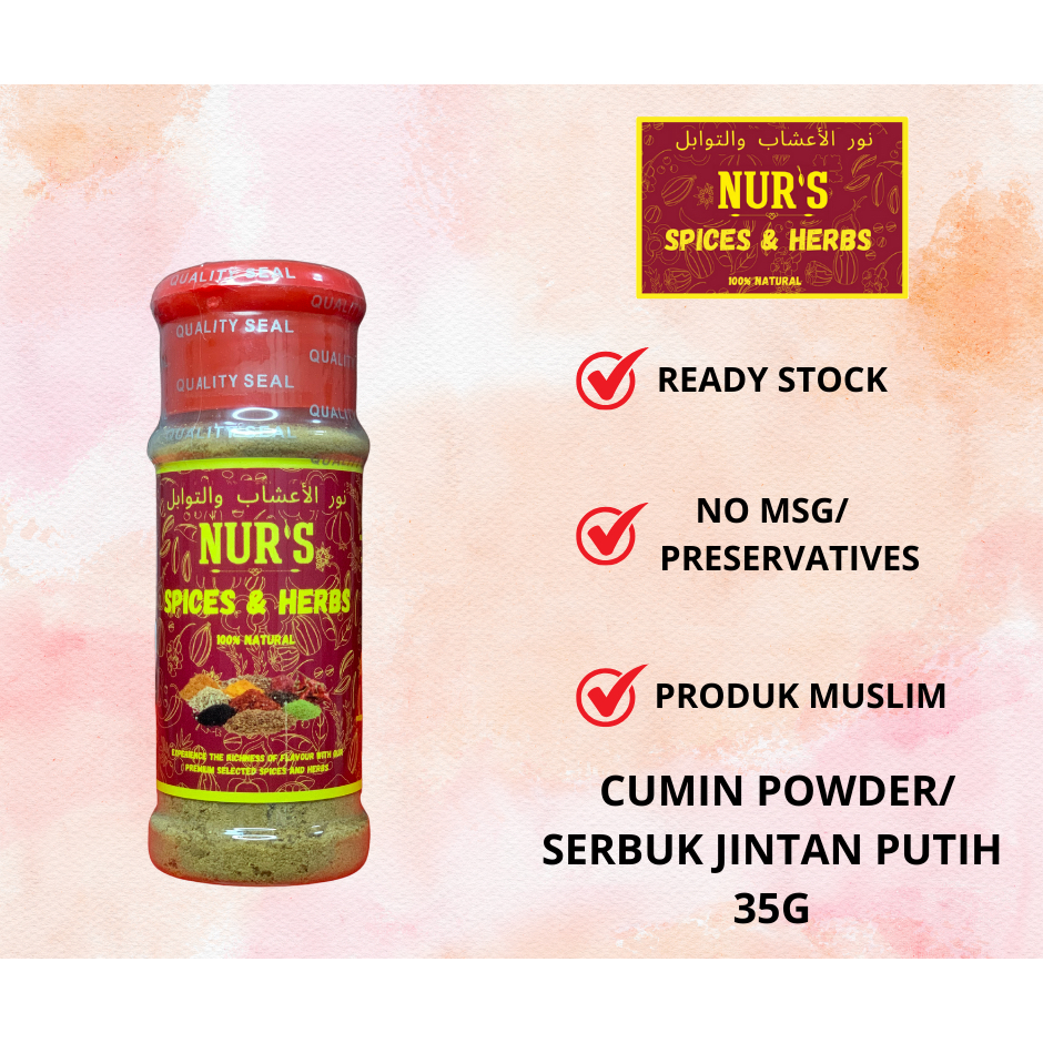 CUMIN POWDER SERBUK JINTAN PUTIH SPICES HERBS REMPAH RATUS