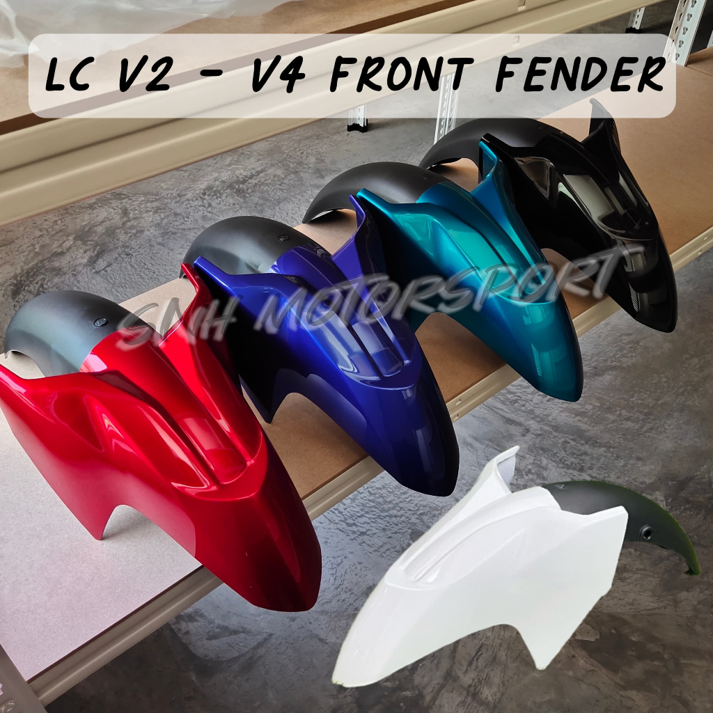 Front Fender Depad Fender Mudguard Yamaha Lc V V V White