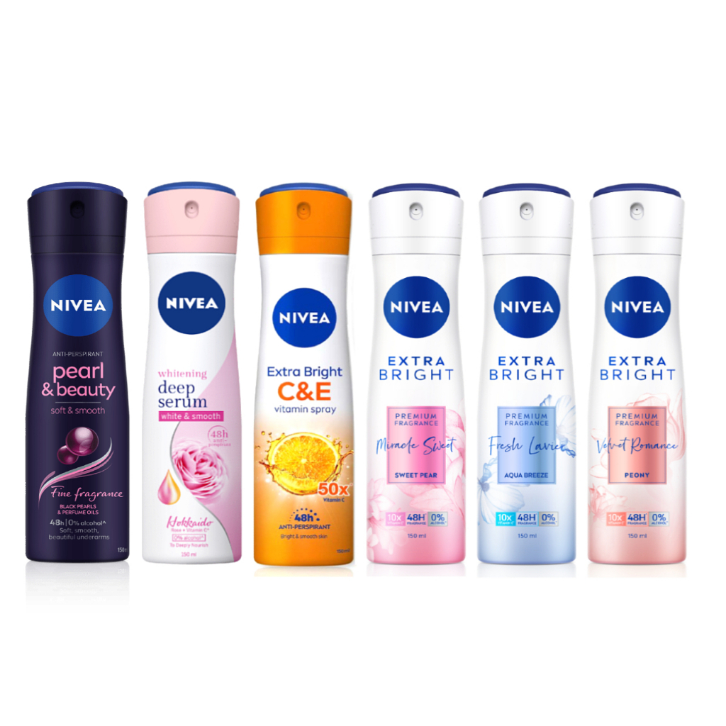 Nivea Female Deodorant Spray Extra Bright Velvet Romance Miracle Sweet