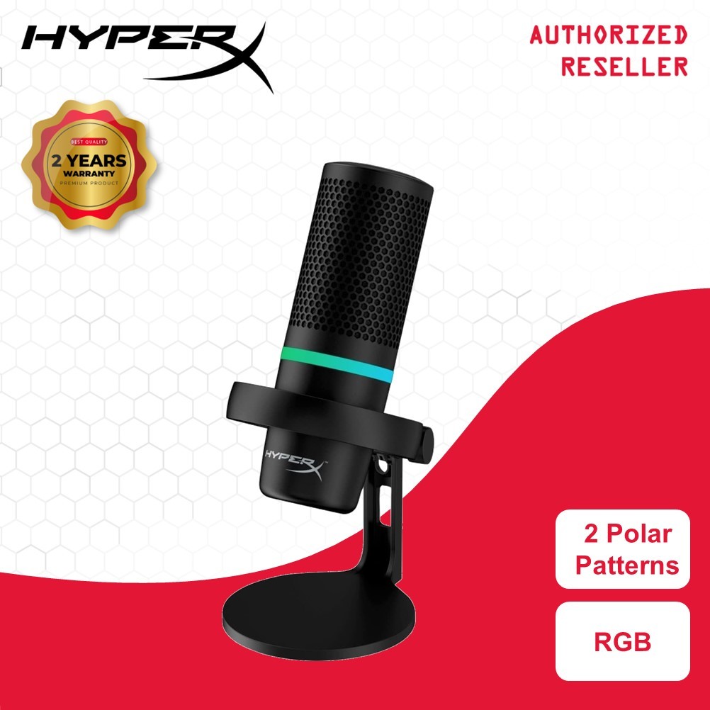 HyperX Duocast USB RGB Gaming Microphone For Streamers And Content