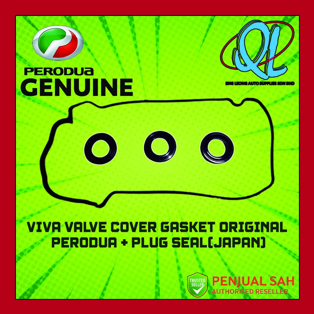 VIVA VALVE COVER GASKET ORIGINAL PERODUA PLUG SEAL JAPAN Shopee