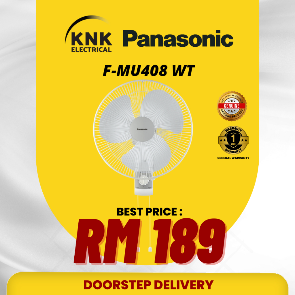 Panasonic Electric Fan Wall Fan 40cm 16 F MU408 WT Shopee Malaysia