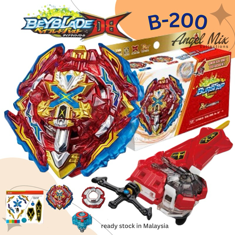 Ready Stock Beyblade Burst BU Starter B 200 Xiphoid Xcalibur