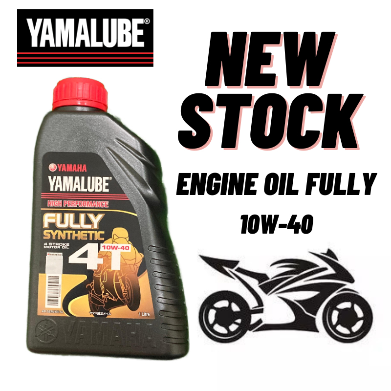 READY STOCK 100 Original Yamalube Engine Oil 4T 10W 40 Fully