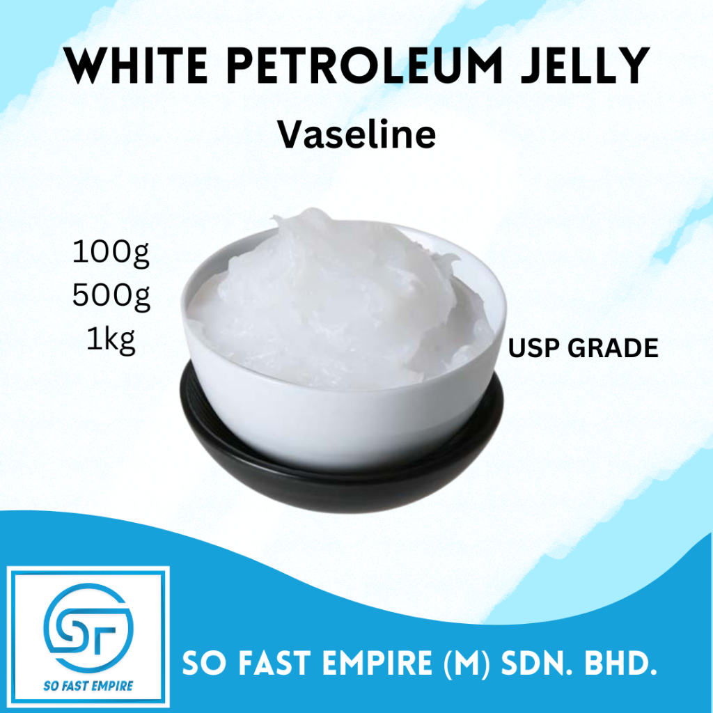 White Petroleum Jelly Vaseline USP Grade Pharmaceutical 100g 500g