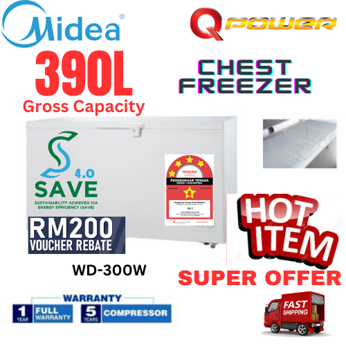 Midea Chest Freezer Wd W Gross Capacity L Net L Shopee