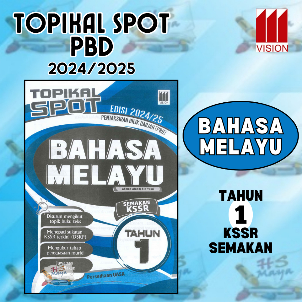 Buku Latihan Topikal Spot Pbd Uasa Bahasa Melayu Tahun Kssr Semakan