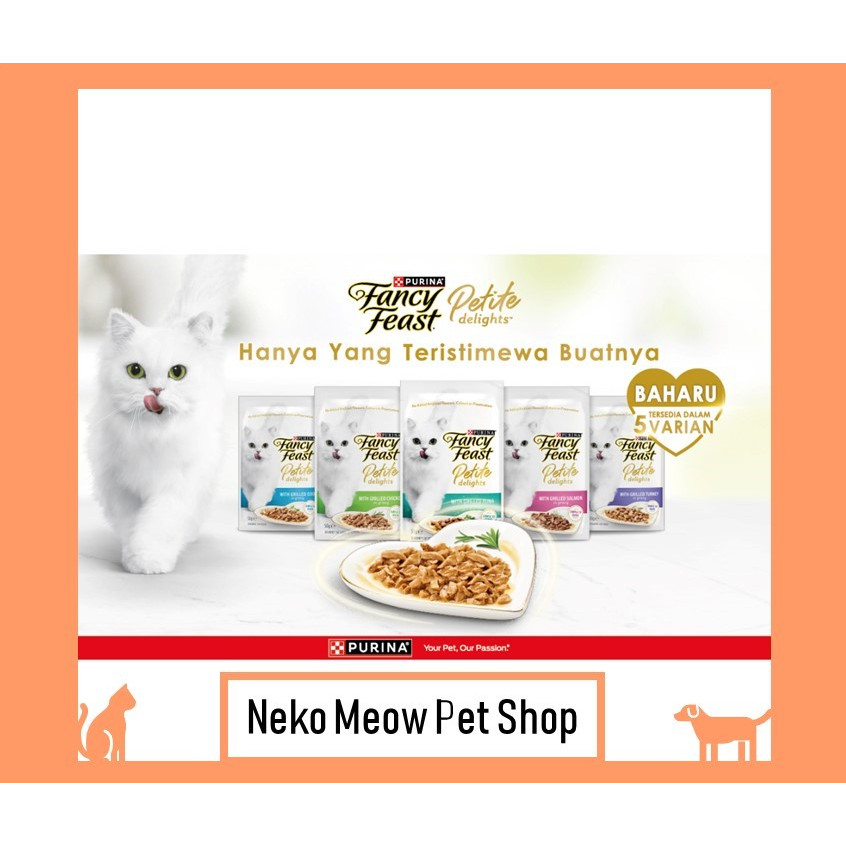 Purina Fancy Feast Petite Delights G Cat Wet Food Makanan Kucing