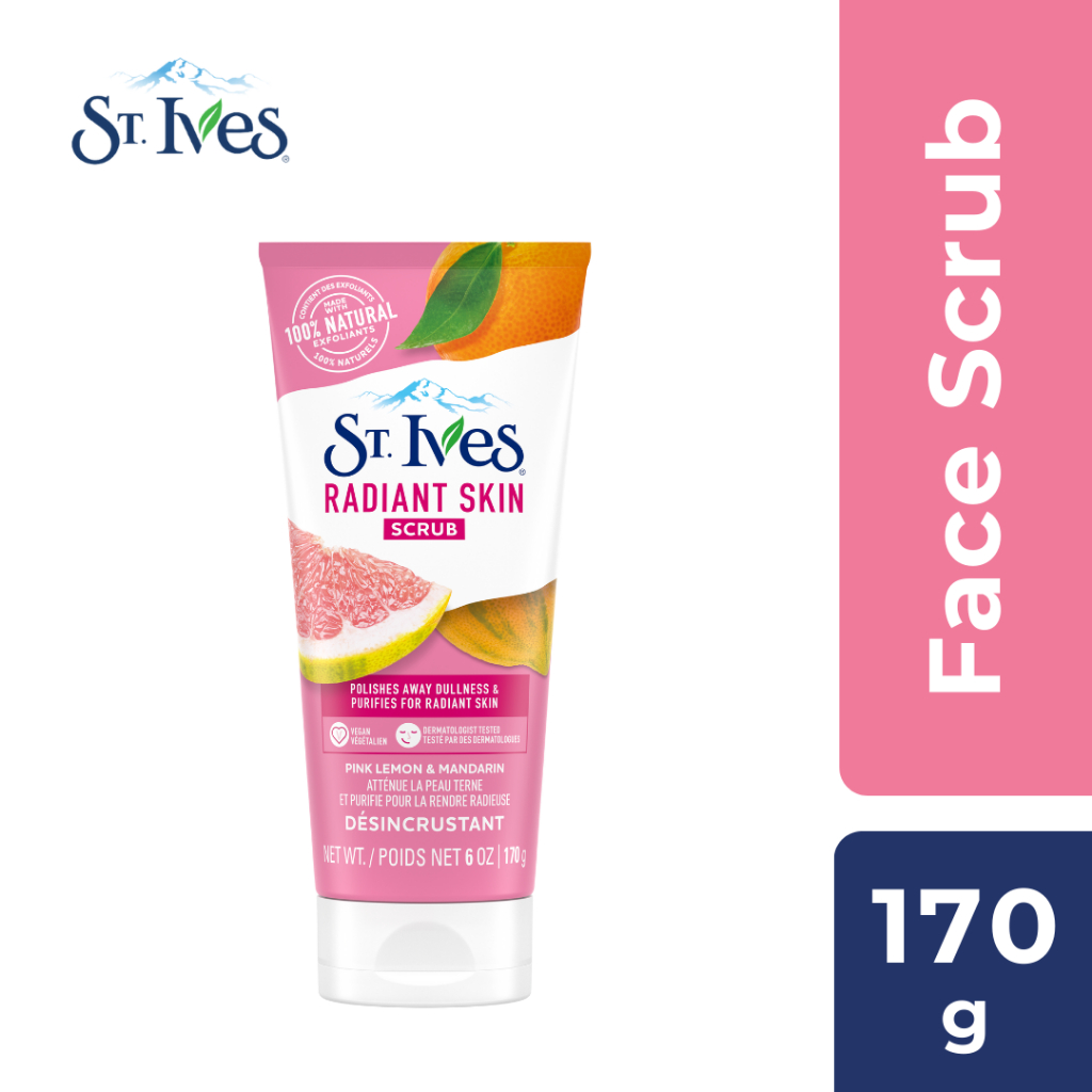 St Ives Radiant Skin Pink Lemon Mandarin Orange Scrub 170g