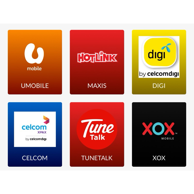 RELOAD PIN AND DIRECT FOR MAXIS DIGI CELCOM UMOBILE TUNETALK XOX ALTEL