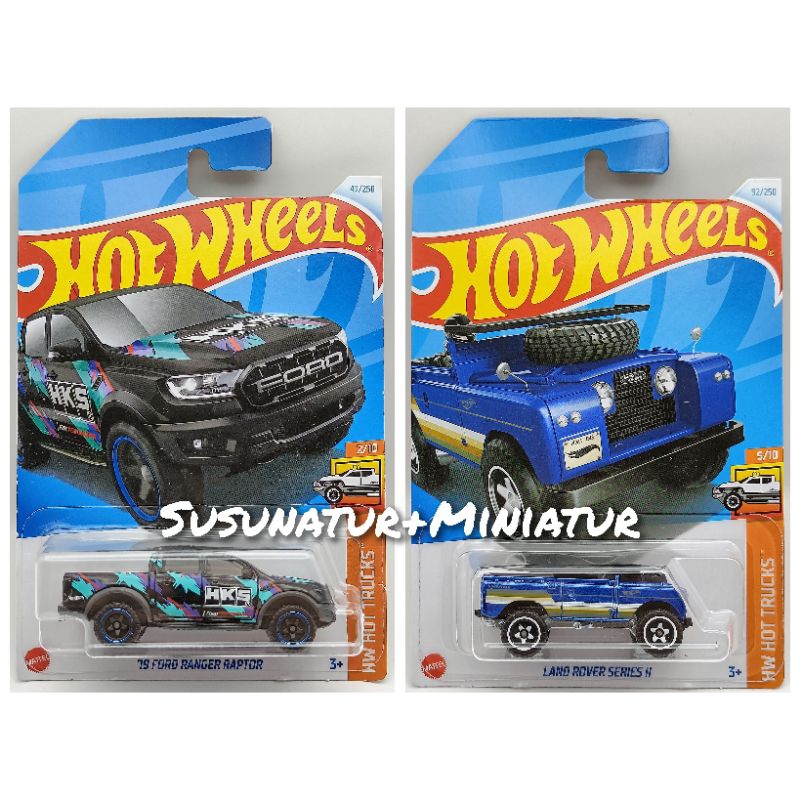 Hot Wheels Ford Ranger Raptor Hks Land Rover Series Ii Card