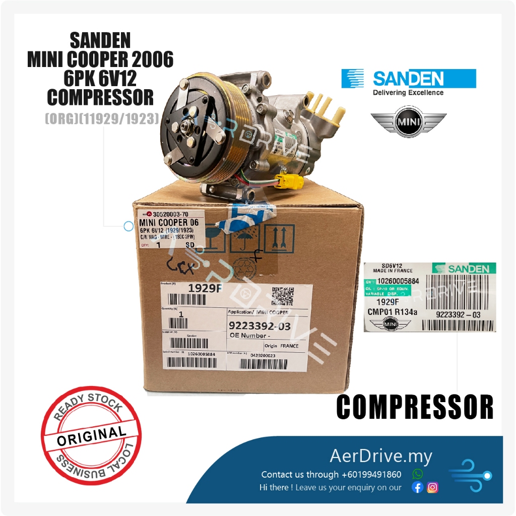 Sanden Original Mini Cooper R Pk V Compressor