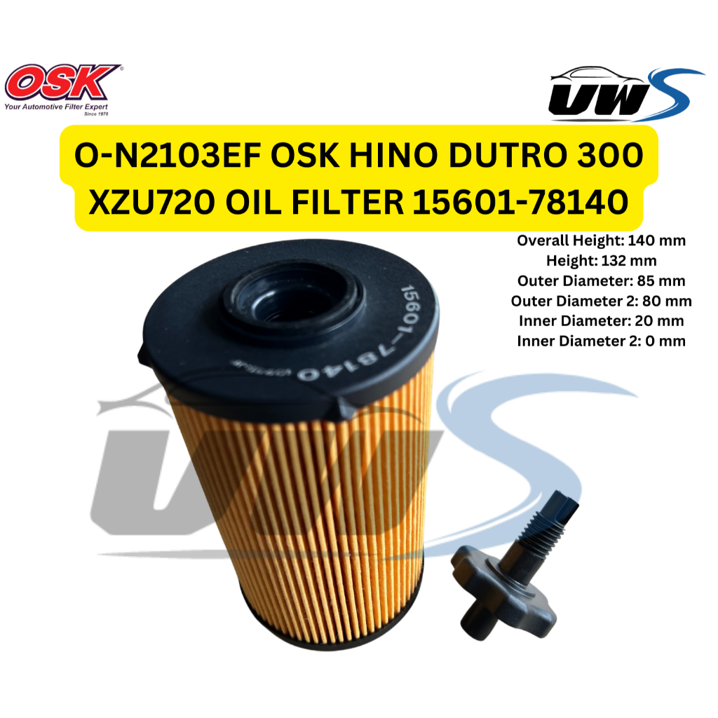 O N Ef Osk Hino Dutro Xzu Oil Filter Shopee